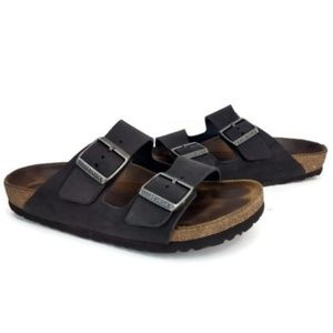 Birkenstock Unisex Black Arizona Sandals Sz L7/M5